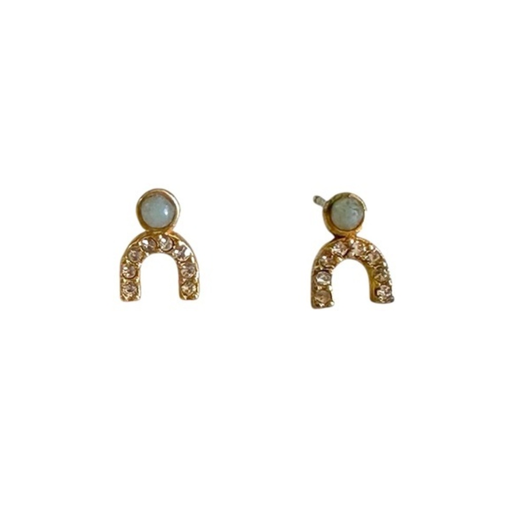 Madewell Brass Bling Horseshoe Earring